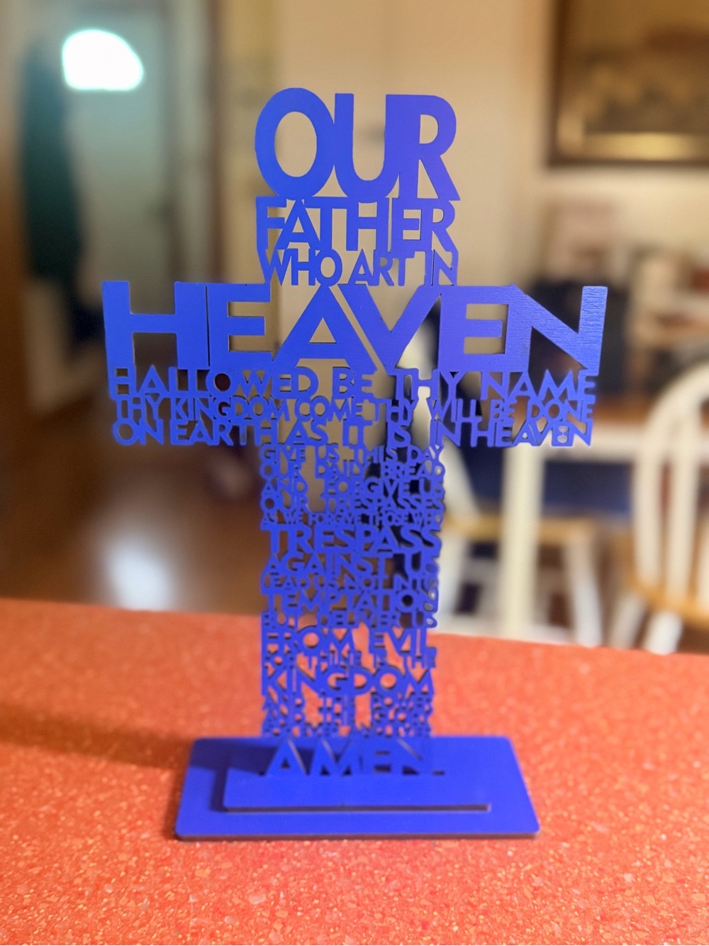 Handcrafted By Me- Wood Lord’s Prayer Shelf Sign! - Picture 5 of 14